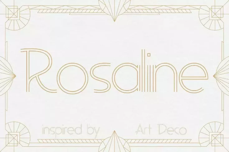 View Information about Rosaline Art Deco Display Font