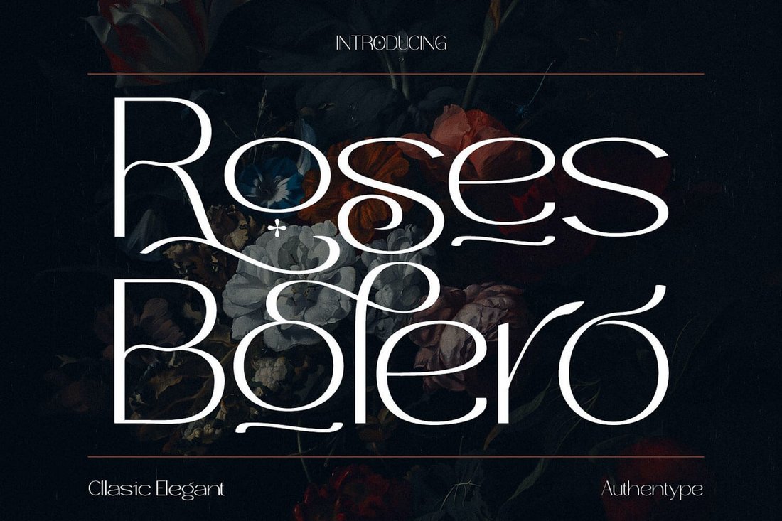 Roses Bolero - Free Fall Font