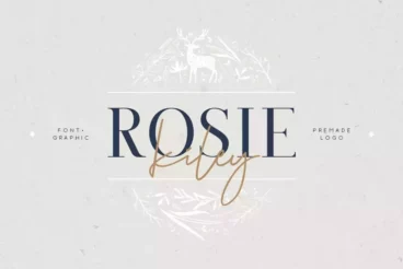 Rosie Kiley Feminine Logo Font Duo