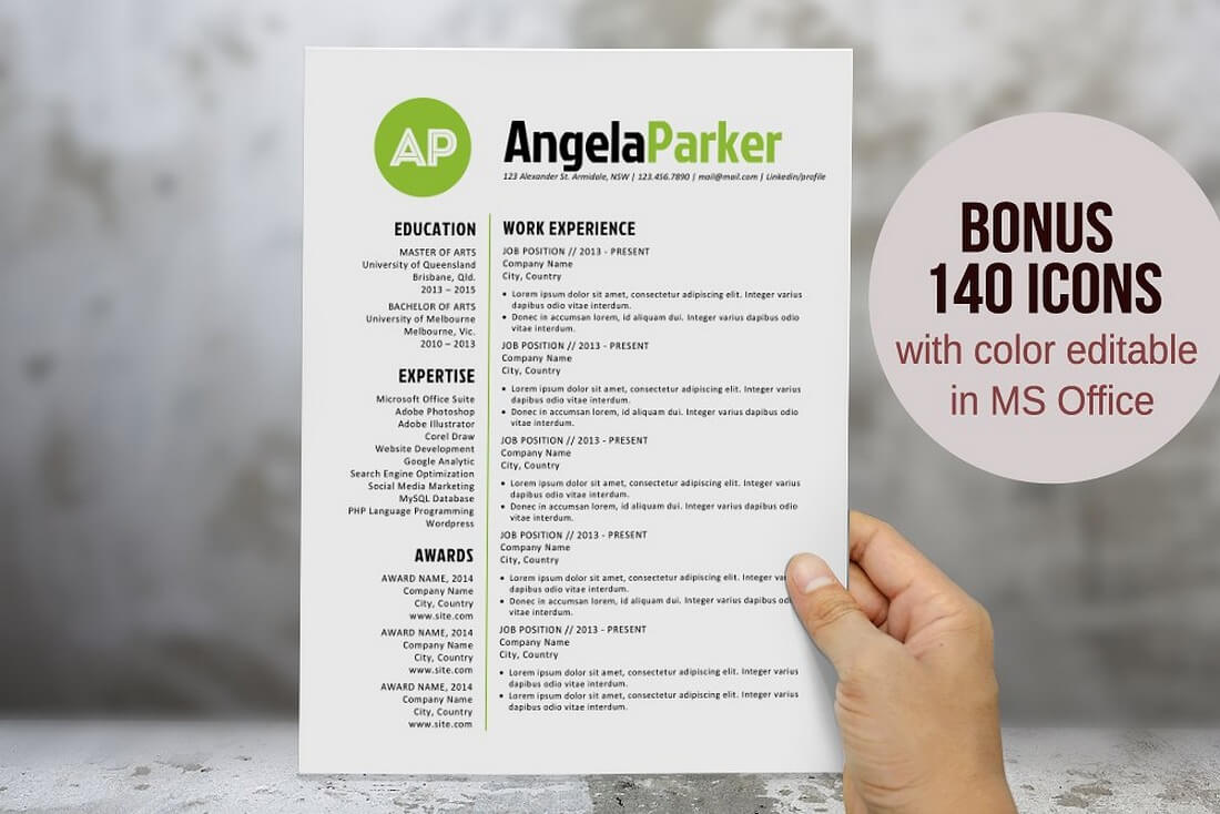 Spiksplinternieuw 50+ Best CV & Resume Templates 2020 | Design Shack SB-43