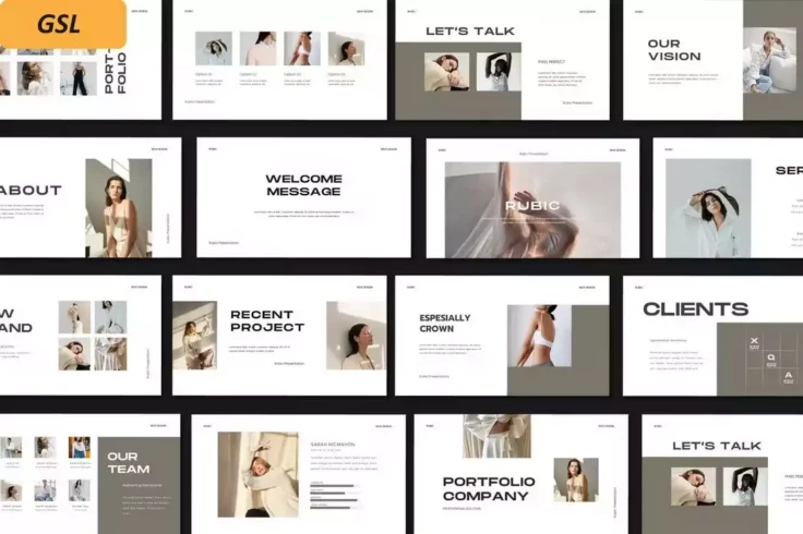 View Information about Rubic Minimalist Google Slides Template