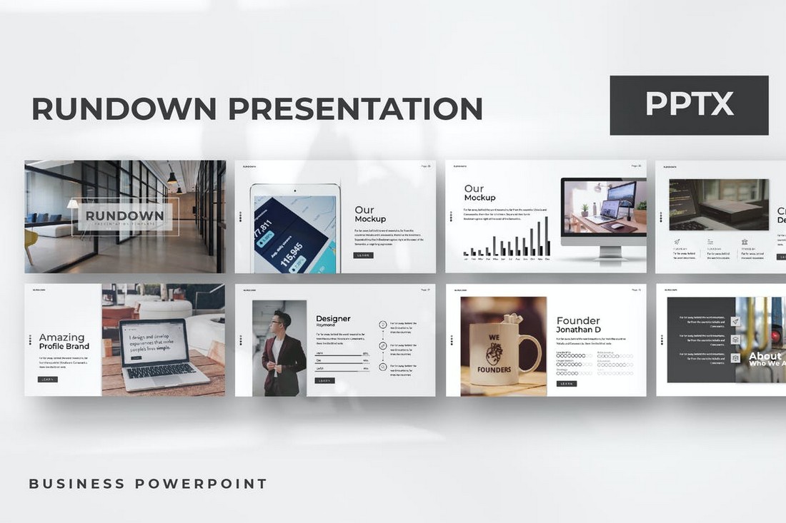 Rundown - Modern Animated Powerpoint Template