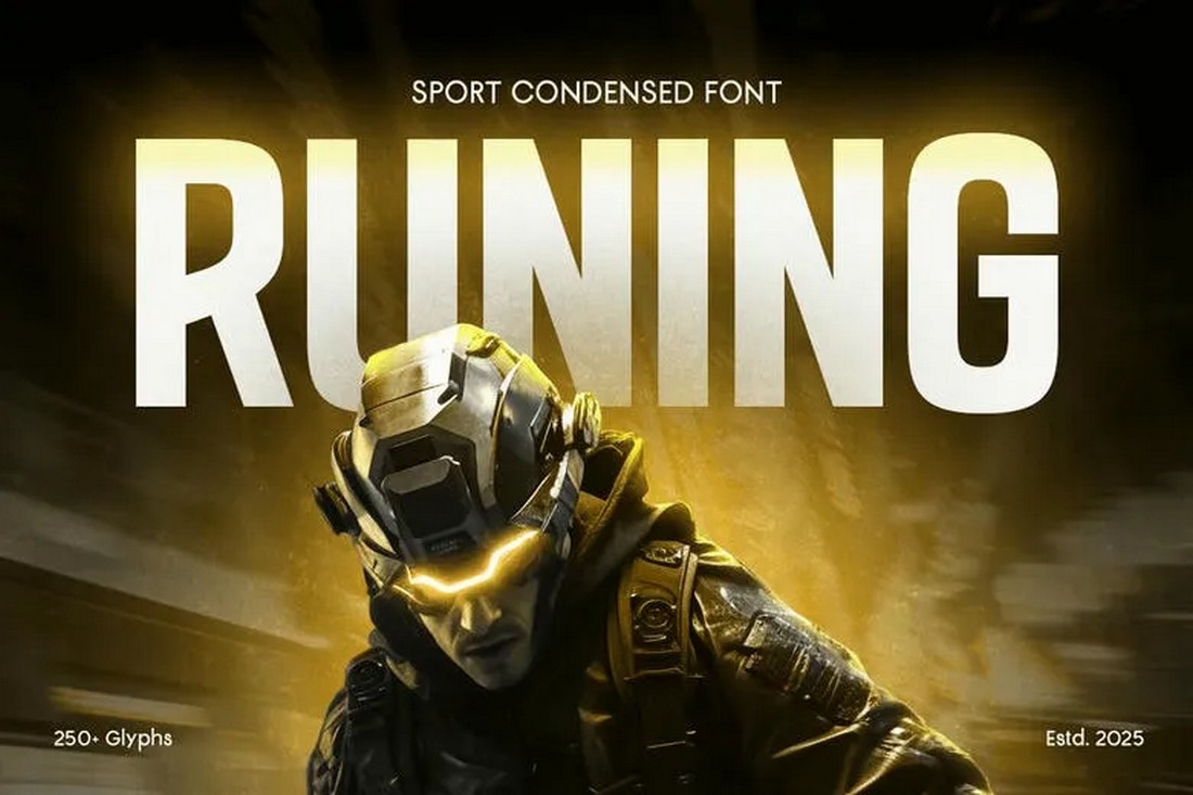 Runing - Free Action Font