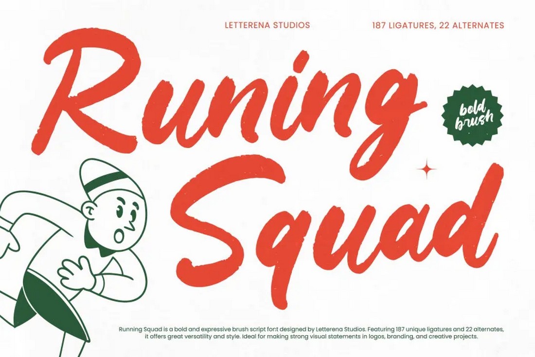 Runing Squad - Free Marketing Font