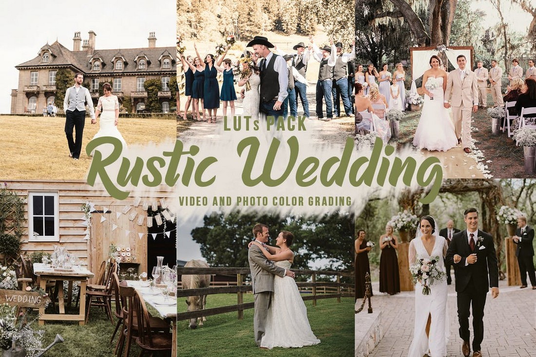 Rustic Wedding LUTs for Premiere Pro & FCPX