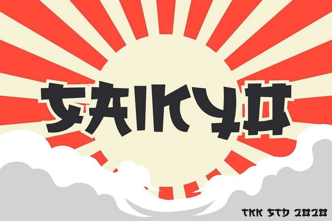 SAIKYO - Asian Japanese Display Font