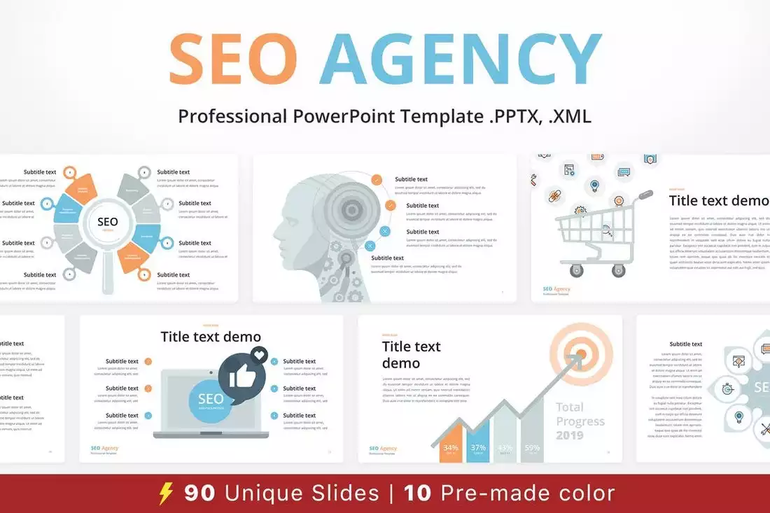 SEO Agency Animated PPT Template | Design Shack