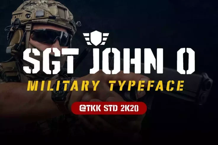 View Information about SGT. Jhon O Stencil ArmyFont