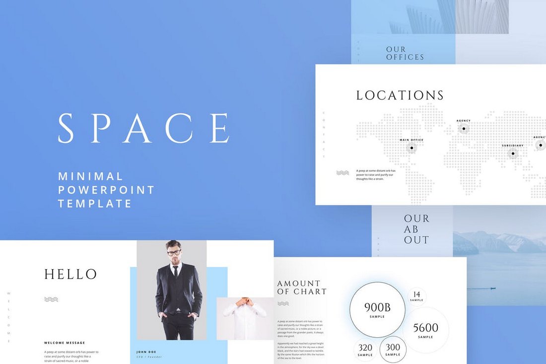 Simple Powerpoint Templates With Clutter Free Design Design Shack