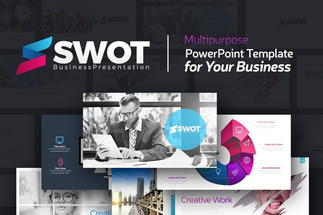 SWOT-Business-Presentation 20+ Best PowerPoint Templates of 2018 design tips 