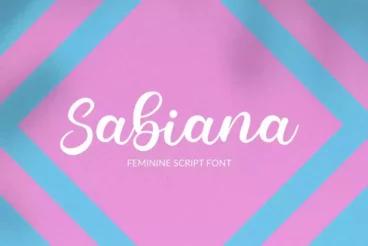 Sabiana Beautiful Chic Font
