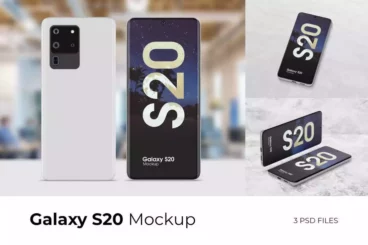 Samsung Galaxy S20 Mockups 13 Scenes
