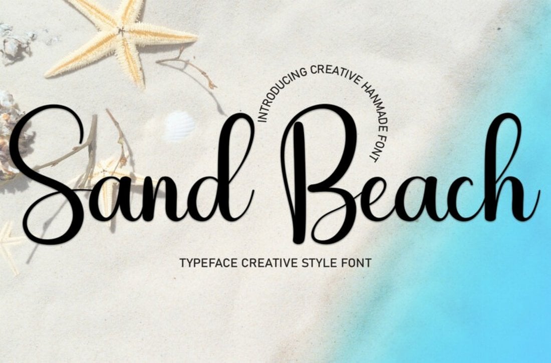 Sand Beach - Free Beach Script Font