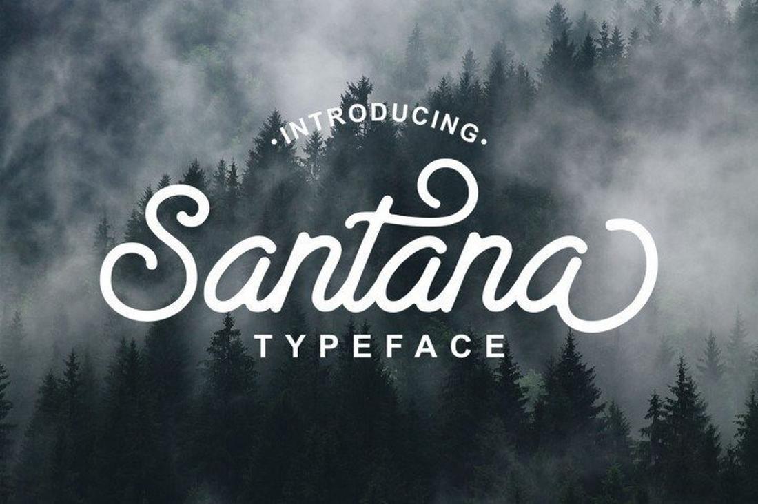 Santana - Free Script Spanish Font