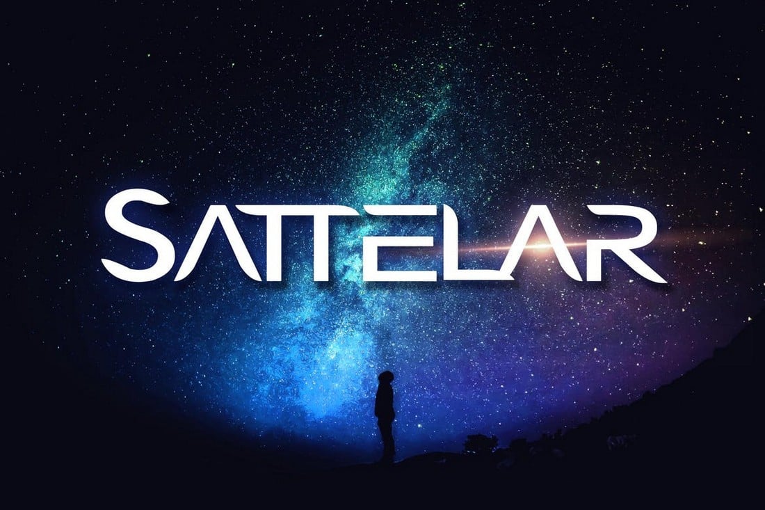 Sattelar-Futuristic-Sci-Fi-Font 20+ Best Techno & Sci-Fi Fonts in 2022 design tips