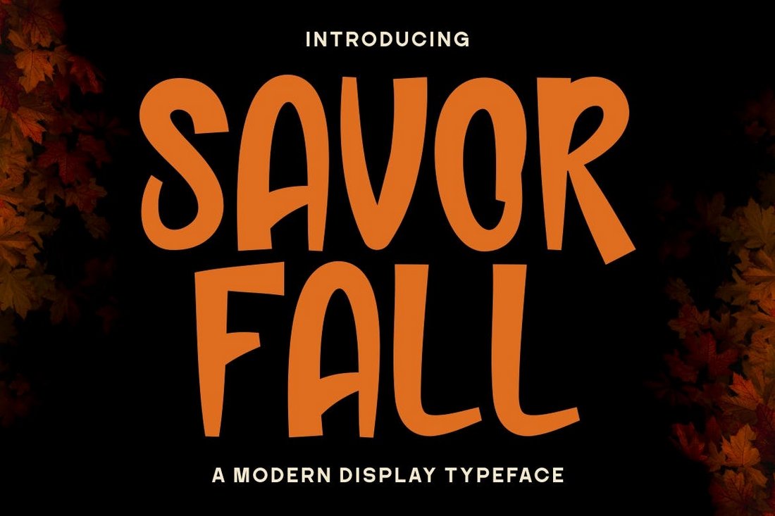 Savor Fall - Creative Autumn Font