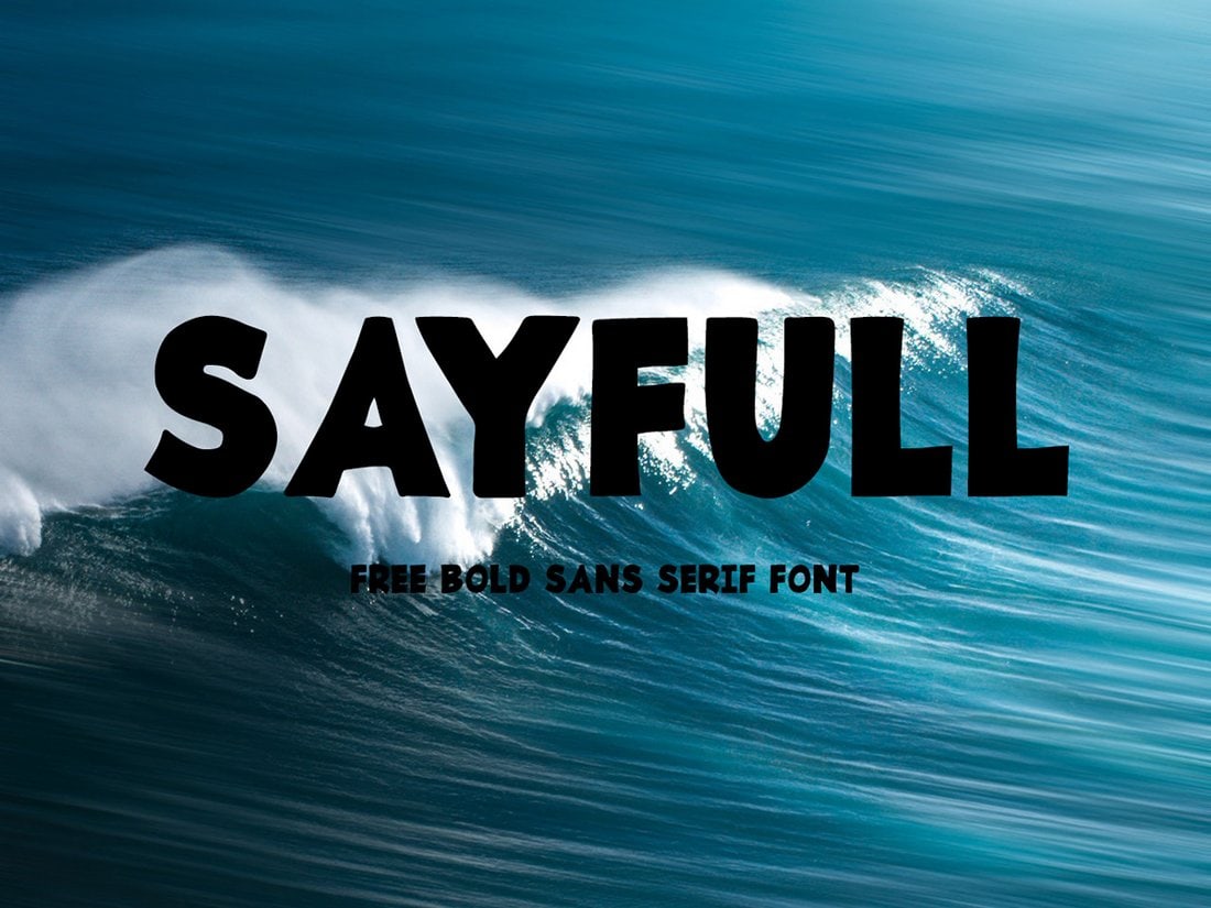 Sayfull-Free-Bold-Sans-Serif-Font 30+ Best Fonts for Posters design tips 