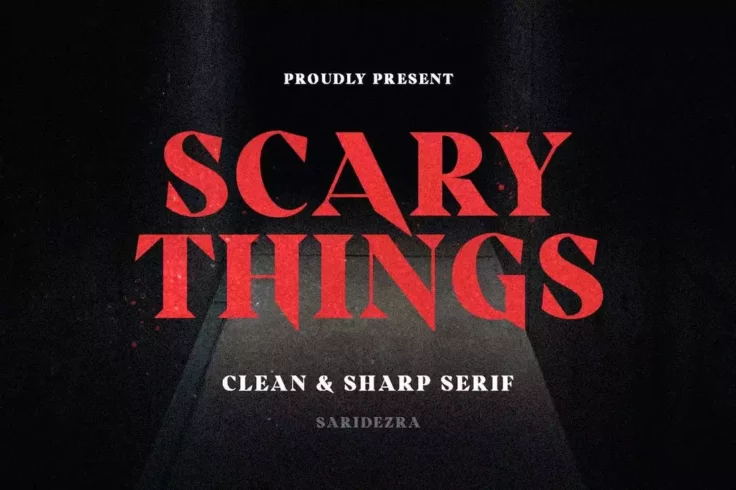 View Information about Scary Things Sharp Horror Movie Font