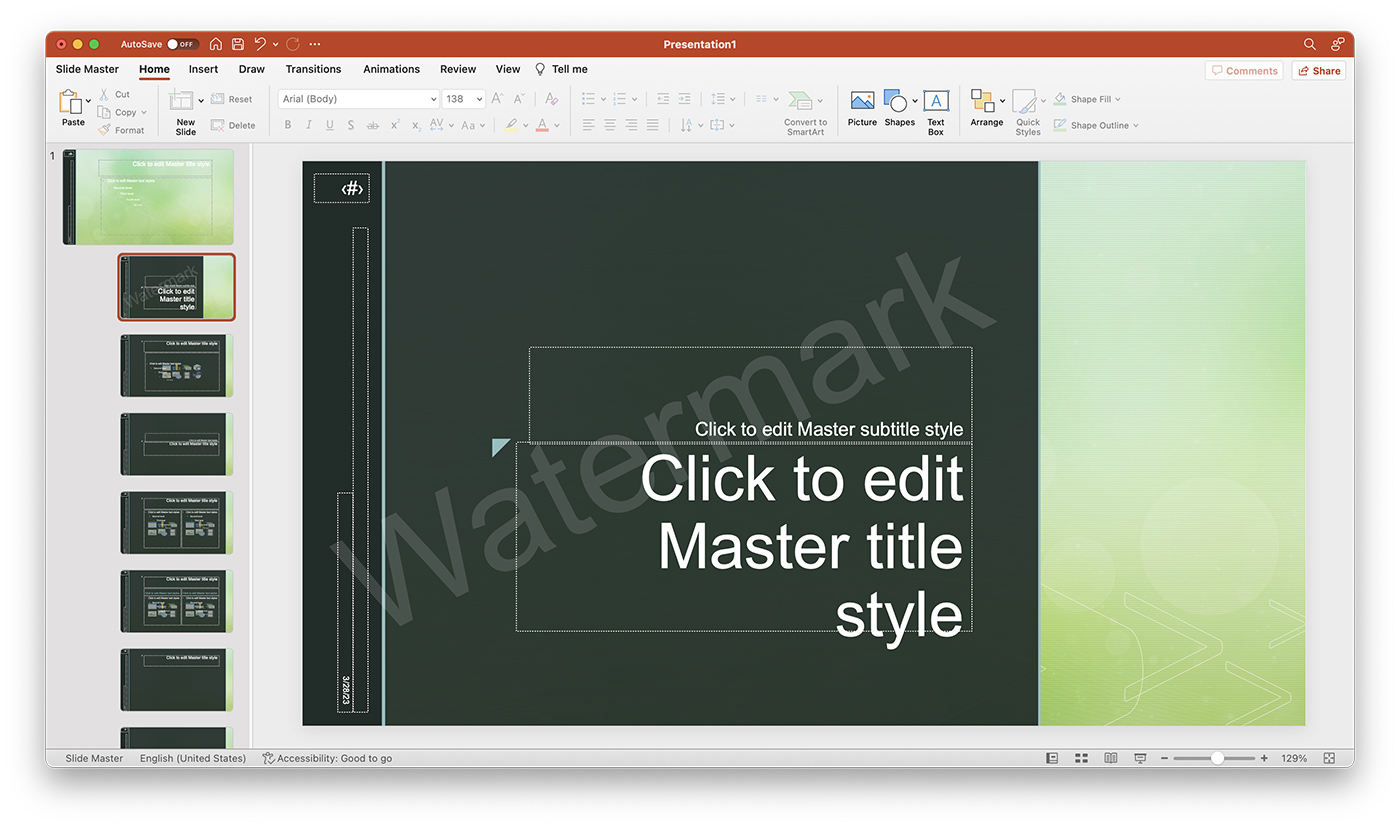 powerpoint presentation watermark