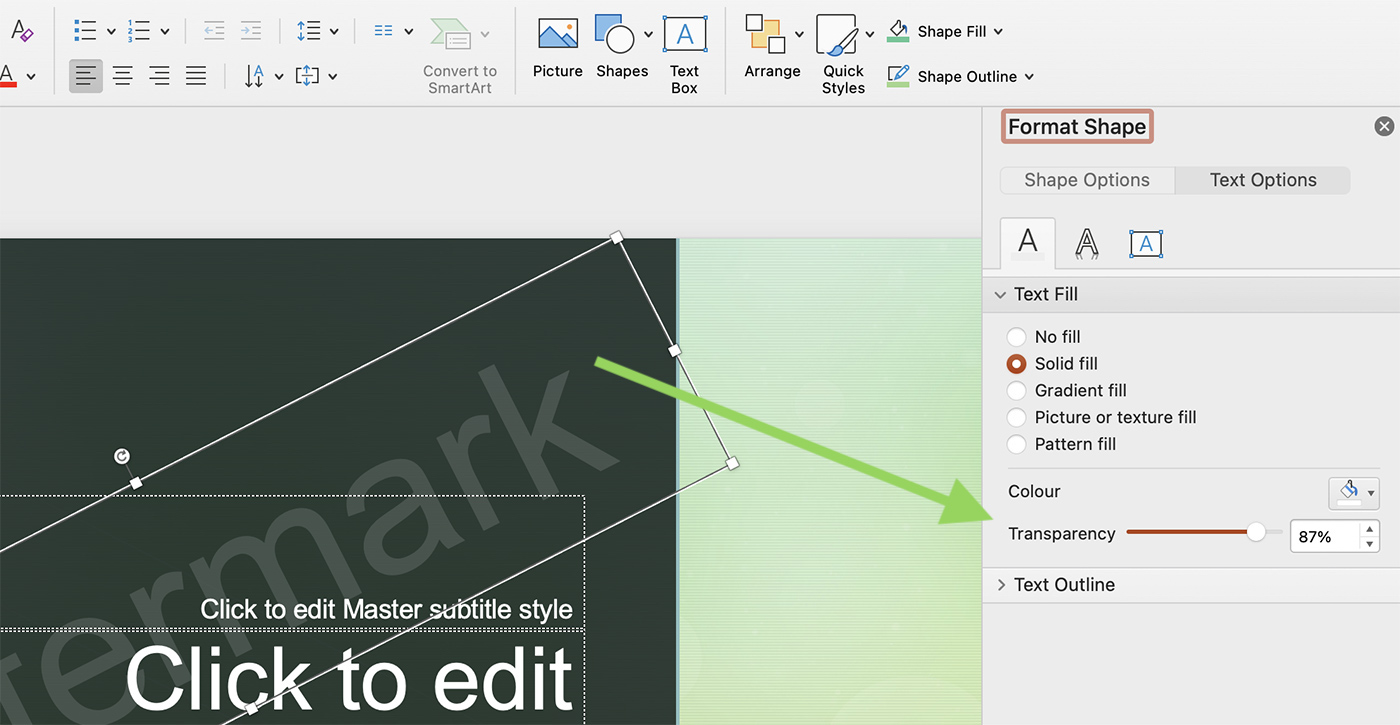 how to watermark powerpoint presentation