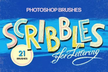 Scribbles Photoshop Brushes for Lettering