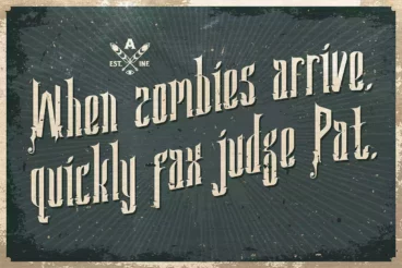 Second alternate image for Sea Horse Vintage Decorative Font