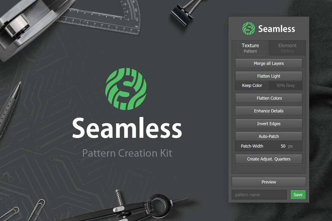 Seamless - Pattern Creation Kit Photoshop Plugin