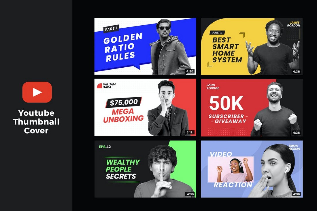 Download 30 Best Youtube Thumbnail Templates In 2021 Design Shack