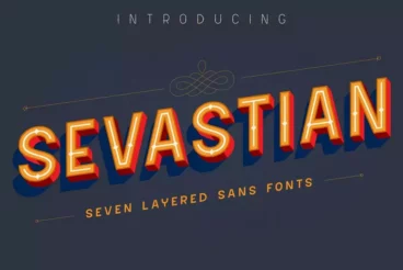 Sevastian Layered Shadow Font