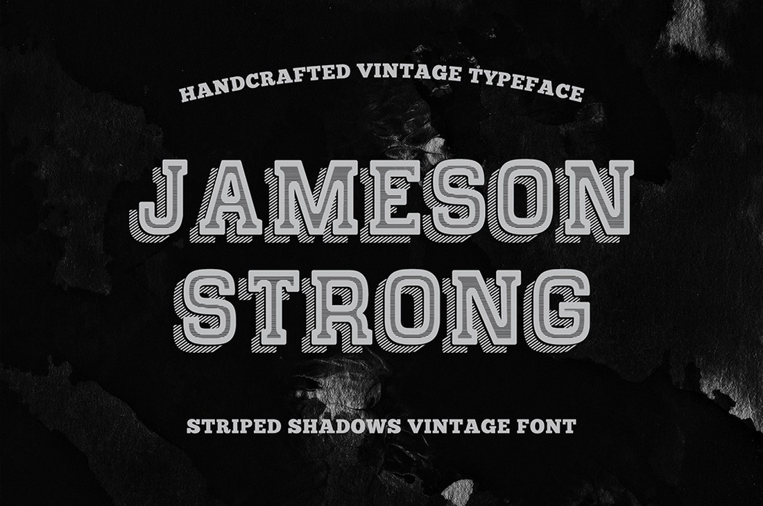 Shadow Stripes - Free Shadow Font