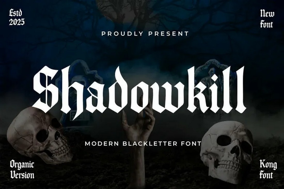 Shadowkill - Free Aggressive Blackletter Font