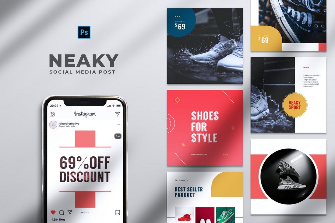 Shoes Store Promotion Instagram Templates