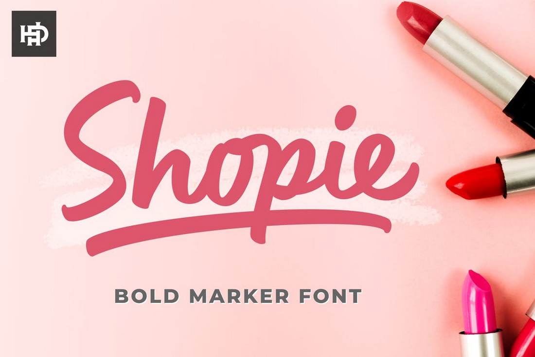 Shopie-Trendy-Marker-Font 20+ Best Marker Fonts for Creative Typography 2022 design tips 