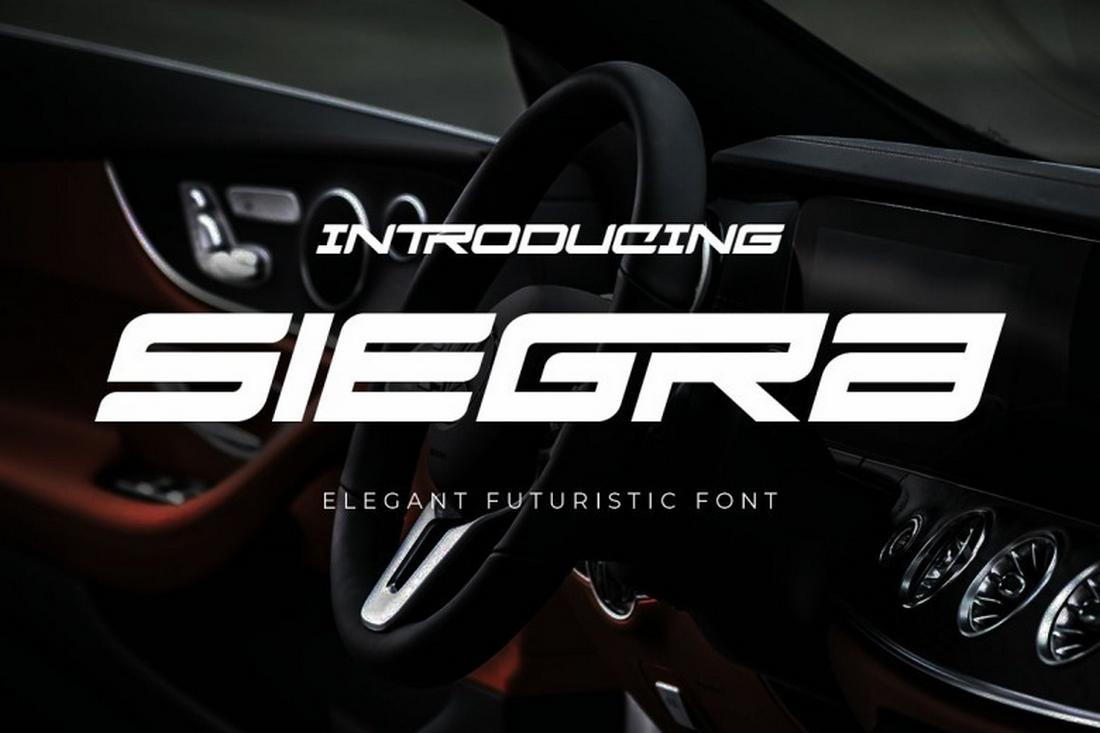 Siegra - Free Kinetic Font