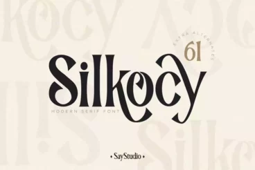 Silkocy Modern Condensed Serif Font