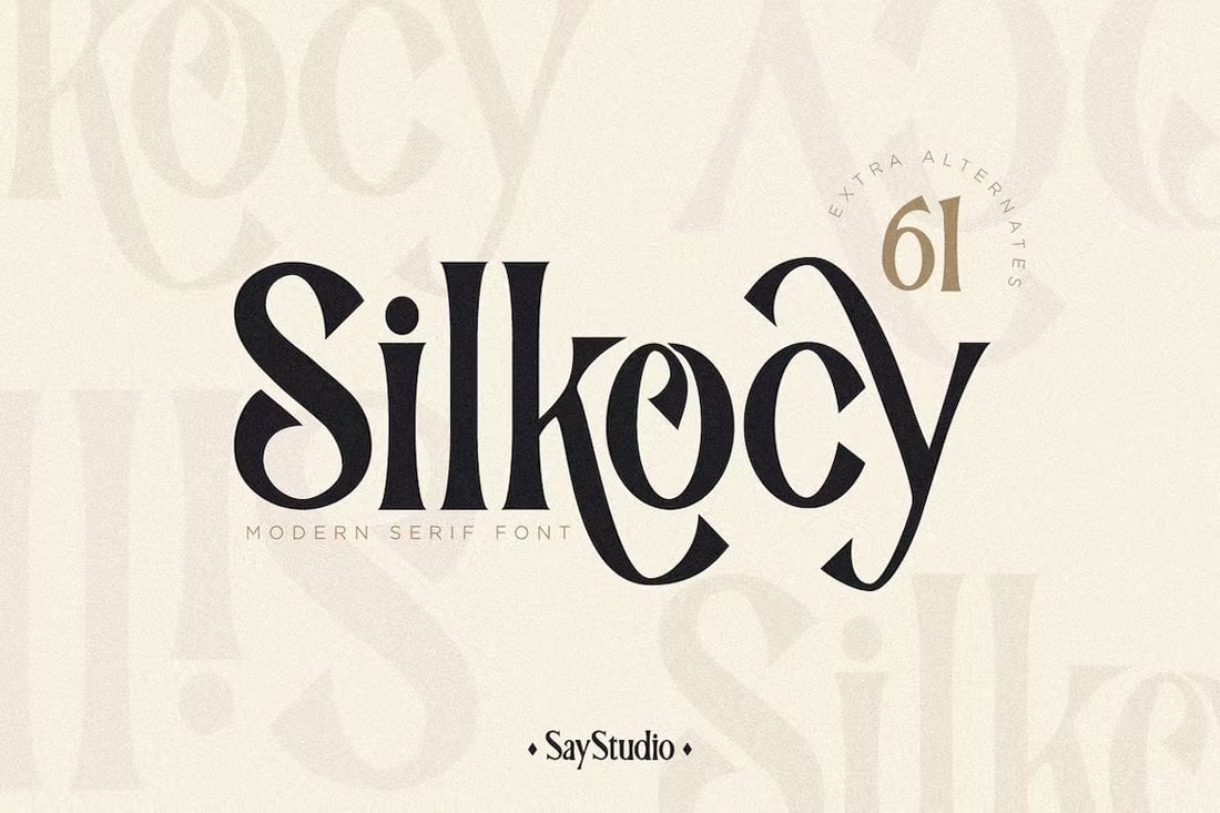 Silkocy - Modern Condensed Serif Font