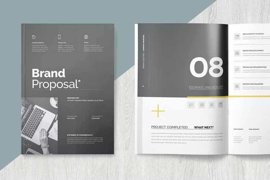 Simple-Brand-Proposal-Template 20+ Digital Marketing, Social & SEO Proposal Templates 2022 design tips 