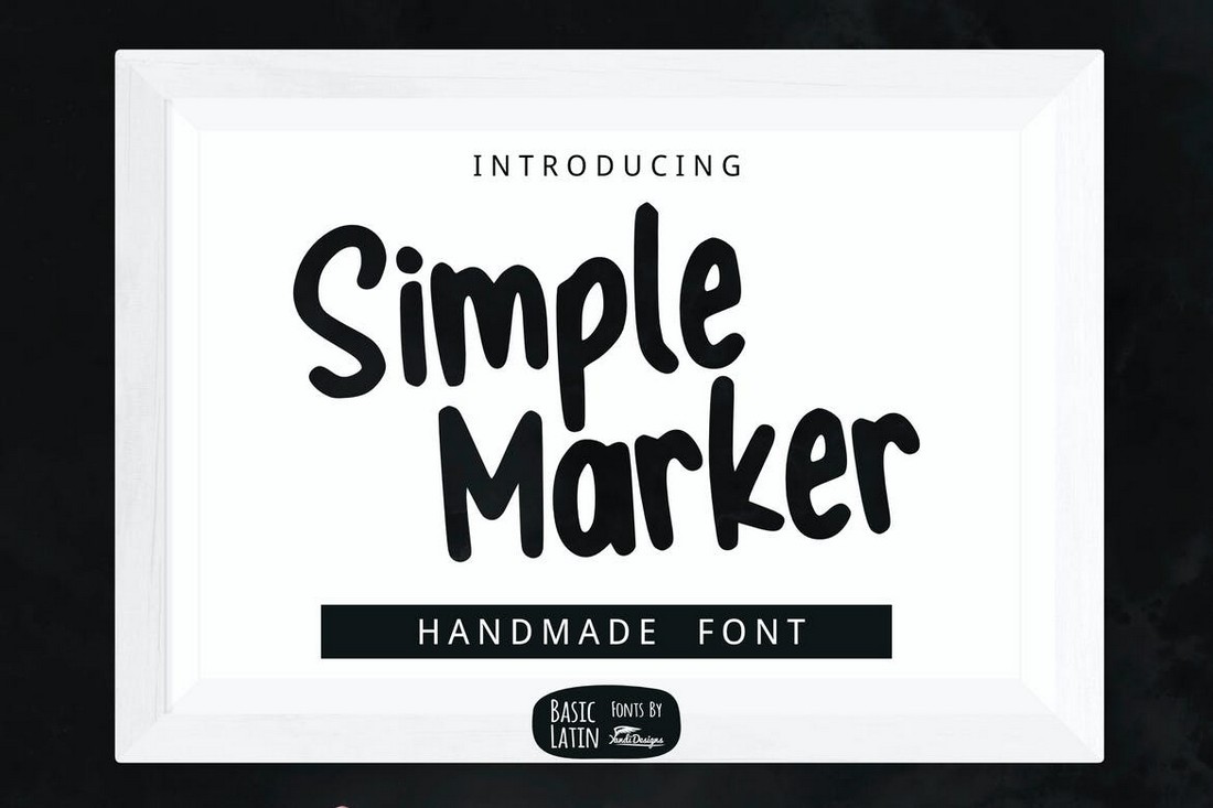 Simple-Marker-Hand-Made-Font 20+ Best Marker Fonts for Creative Typography 2022 design tips 