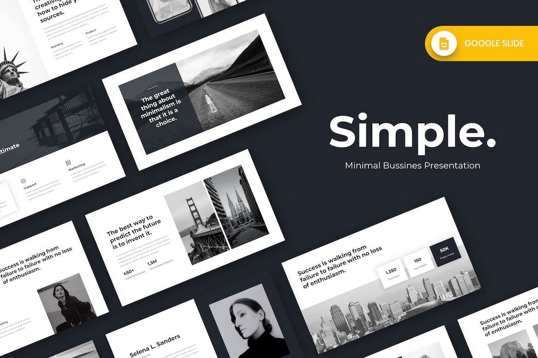 Simple - Minimal Google Slide Template