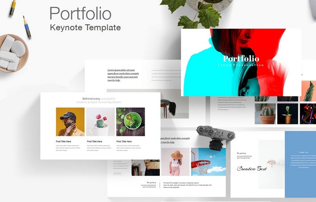 Simple Portfolio - Free Keynote Template