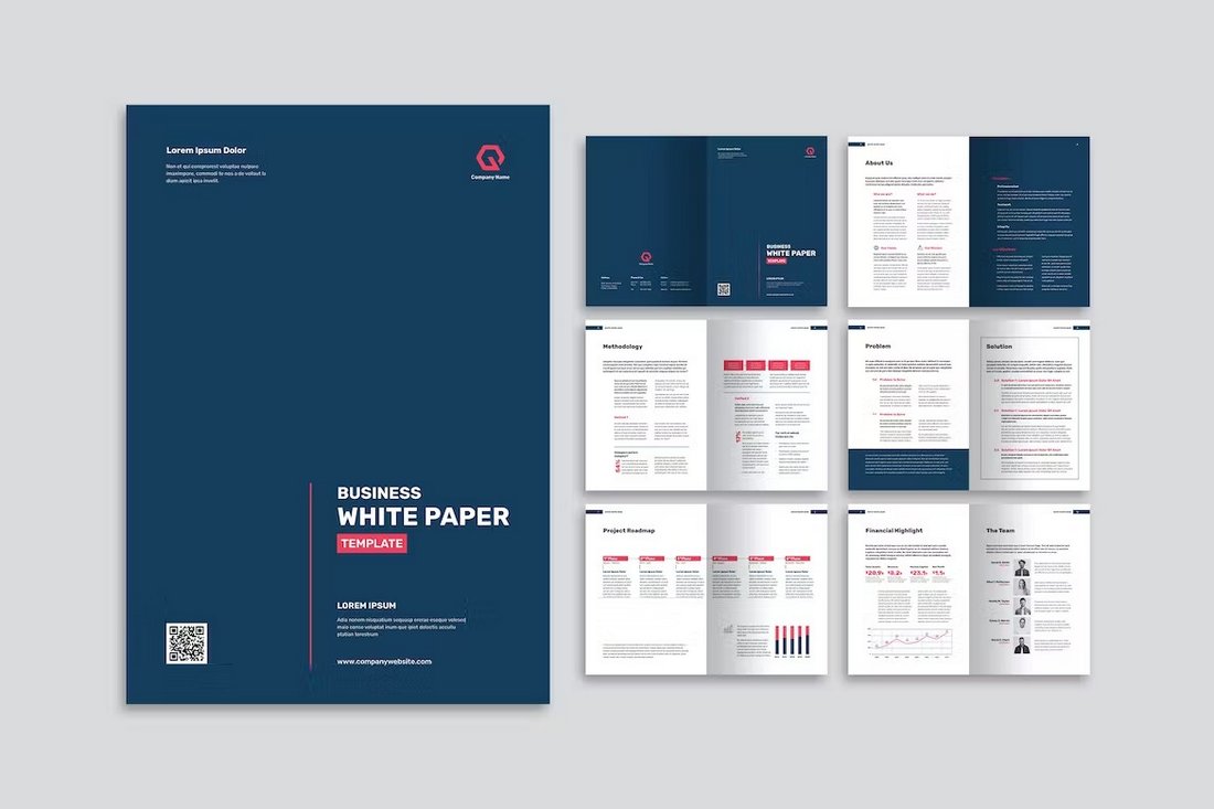 20 Best White Paper Templates For Word InDesign Digital Marketing 