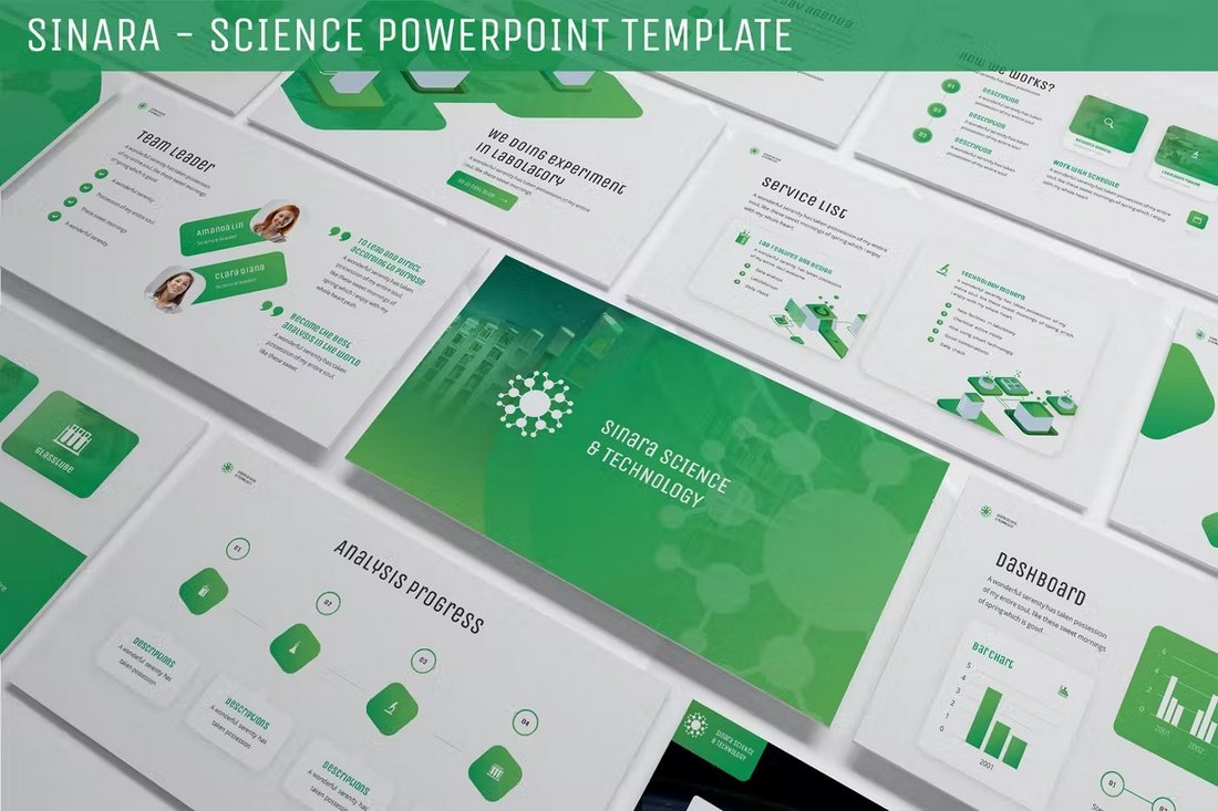 Sinara - Science & Research Powerpoint Template