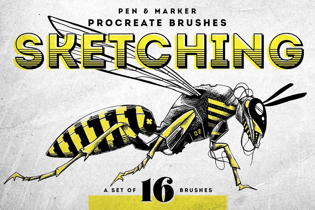 Sketching-Procreate-brushes 30+ Best Procreate Brushes design tips 