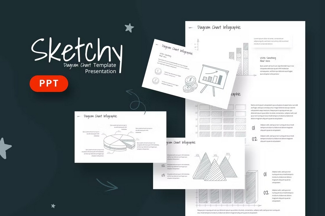 Sketchy-Infographic-Powerpoint-Template 20+ Best Infographic PowerPoint Templates (For Data Presentations) design tips 