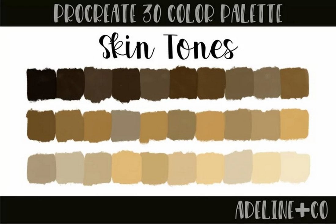 Skin Tones - Free Procreate Color Palette
