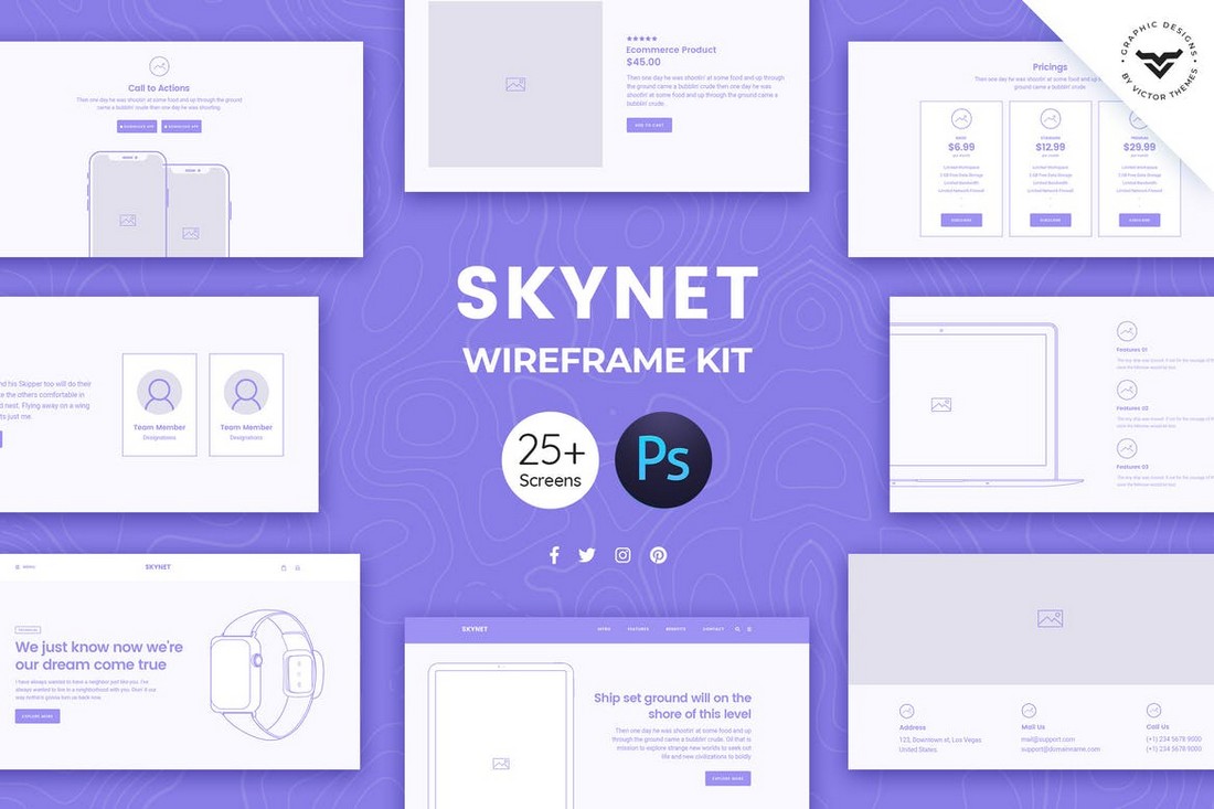 Wireframe psd deals free