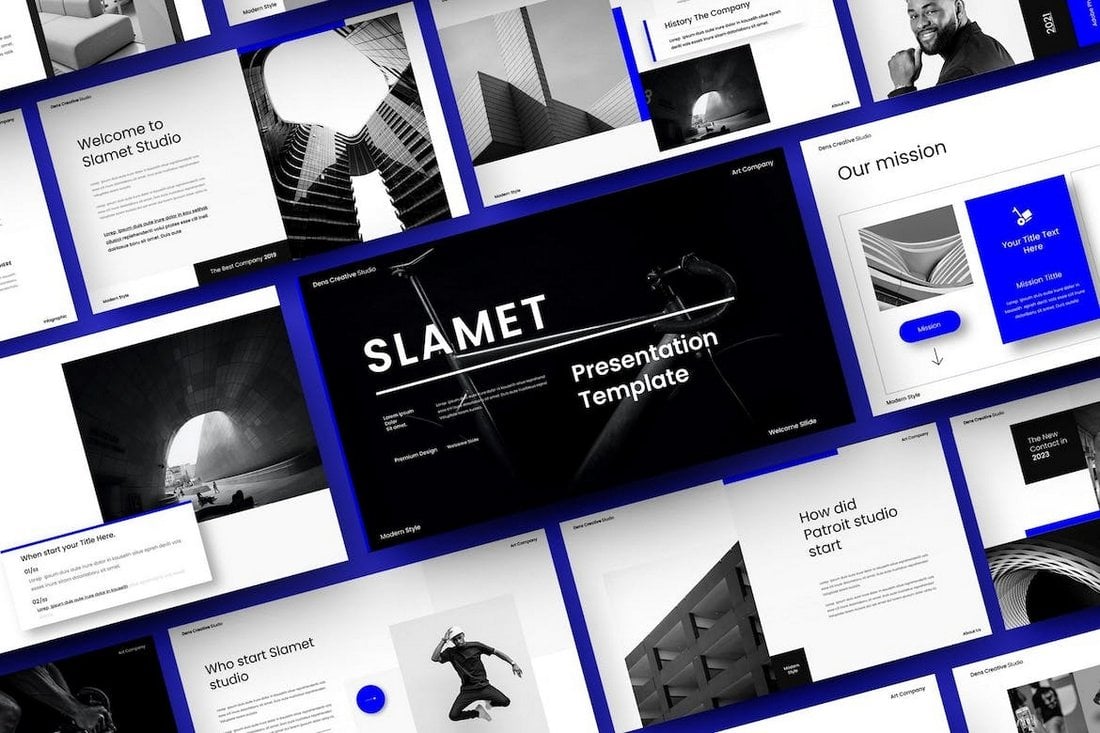 Slamet - Minimal Business Google Slide Template