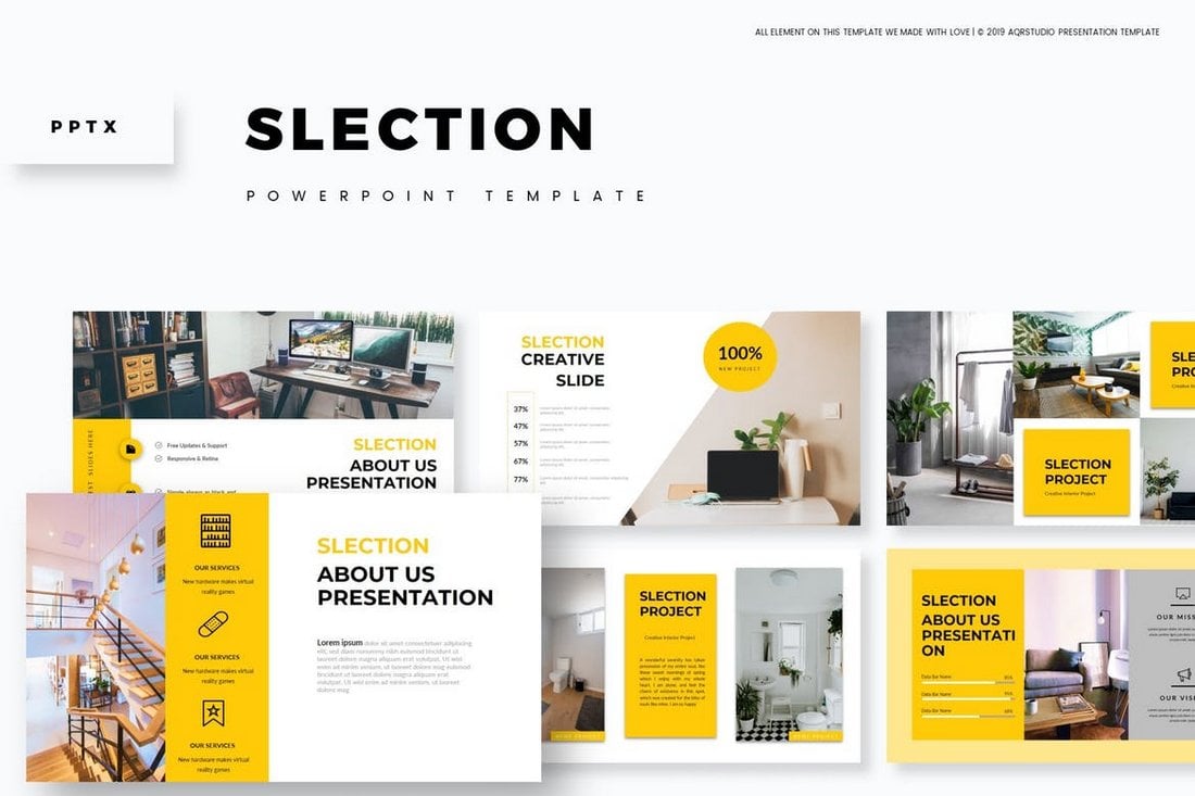 Slection - Minimal Powerpoint Template
