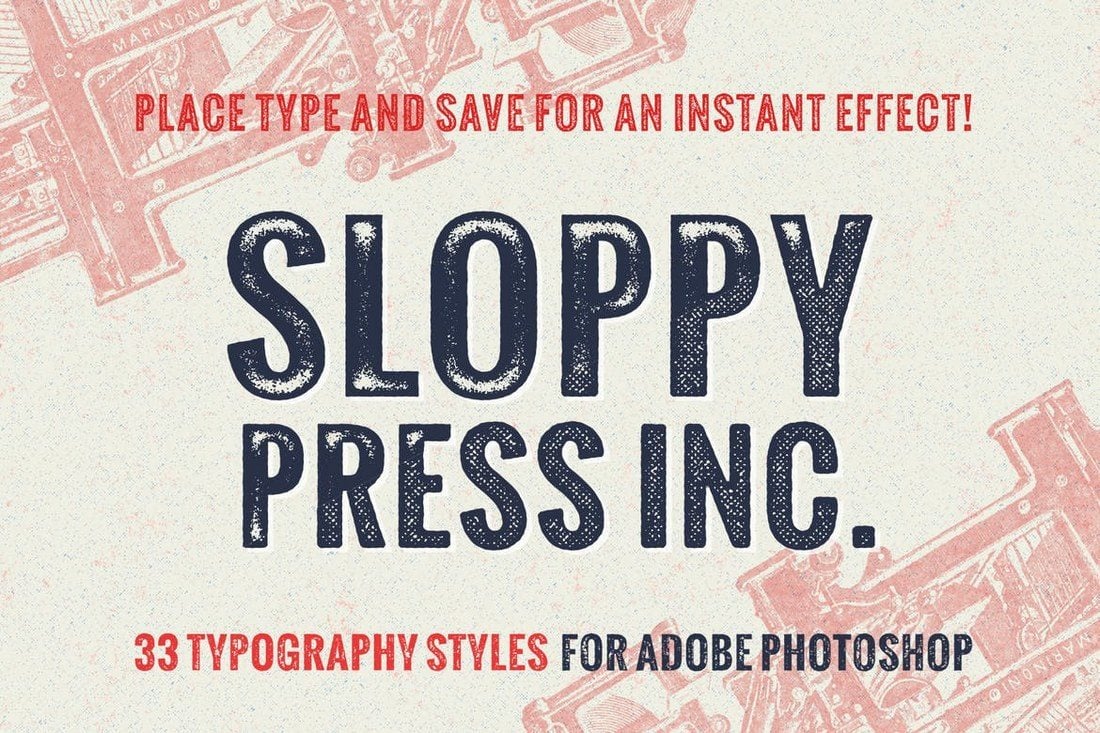 Sloppy-Press-Inc 30+ Best Retro Text Effects & Styles design tips