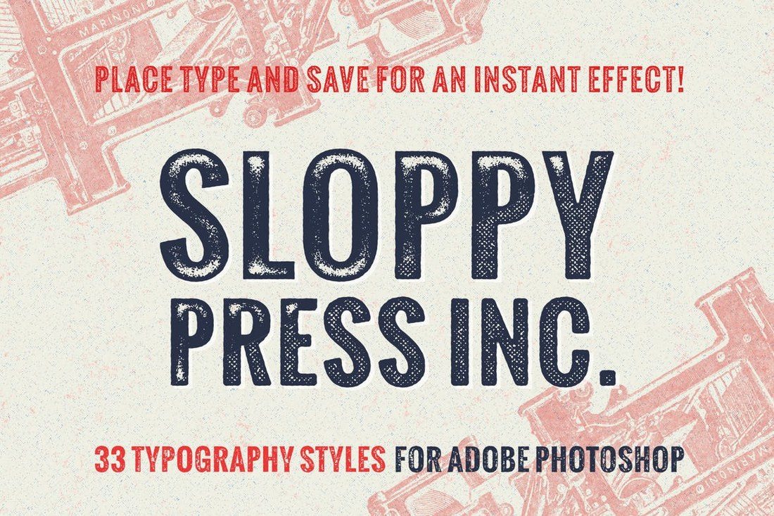 Sloppy-Press-Inc 30+ Best Retro Text Effects & Styles design tips 